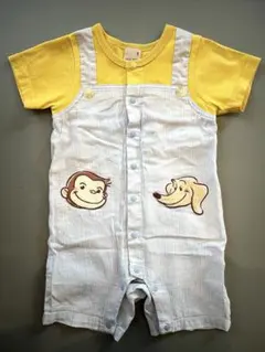 petit main 半袖ロンパース　おさるのジョージ