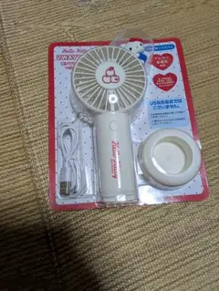 【新品未使用】ハローキティ　　2WAY ハンディファン 本体のサムネイル
