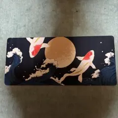 鯉と波のデザイン マウスパッド 大