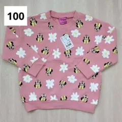 女の子 ミニー 長袖トレーナー 100cm