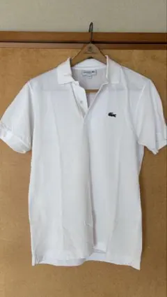 LACOSTE クラシックフィット ポロシャツ US S ホワイト