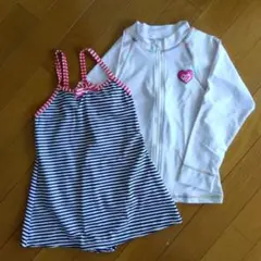 130センチ　FILAラッシュガード☆ワンピース水着
