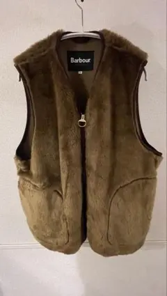Barbour ブラウンファーベスト サイズ36