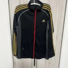 adidas ジャージ トラックジャケット ブラック ゴールド