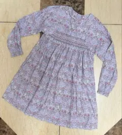 Bonpointボンポワン 花柄長袖ワンピース10A(140)