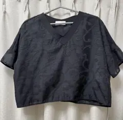 URBAN RESEARCH アーバンリサーチ 黒 Vネック トップス ブラウス