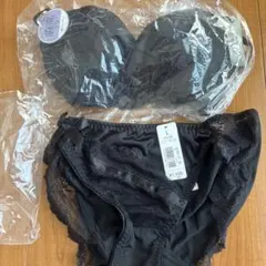 新品未使用　aimerfeel 脇高ブラジャーショーツセット C65 L 黒