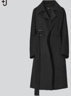 新品タグ付✨ ユニクロ ＋J カシミヤブレンド ラップロングコート M ブラック