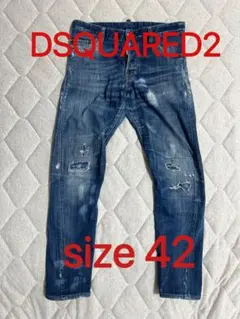 DSQUARED2 ダメージ加工スリムジーンズ 42