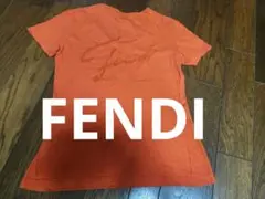 FENDI 半袖 Tシャツ オレンジ ロゴ刺繍のサムネイル