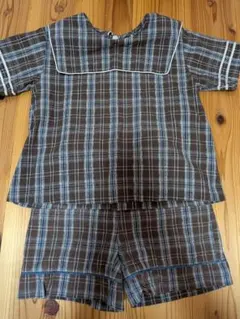 しまむら　Akure セットアップ 130cm チェック柄