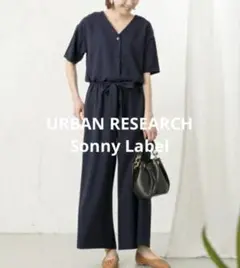 URBAN RESEARCH Sonny Label V開きコンビネゾン リボン