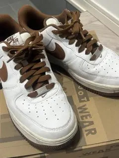 Nike Air Force 1 ホワイト/ブラウン