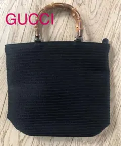 GUCCI グッチ　バンブー　ハンドバッグ　ファスナー