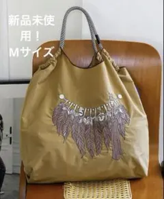 에코 백 자수 에코 백 M 나일론 깃털 가을