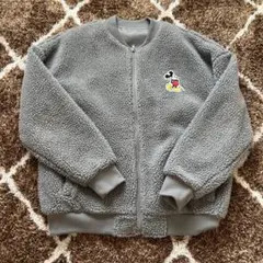 ディズニー Disney ミッキー ボアジャケット グレー 冬服 未使用