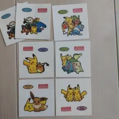 ポケモンパンシール　6種7枚