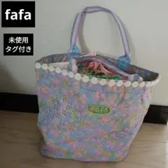 ♥️fafa♥️未使用タグ付き　花柄トートバッグのサムネイル