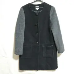 grove グローブ コート ロングコート ブラック 黒 L シック モノトーン