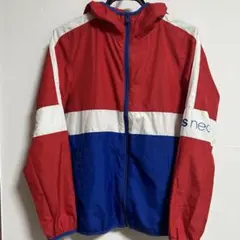 adidas ナイロンジャケット レッド/ホワイト/ブルー