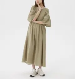 coca コットンバックリボンワンピース