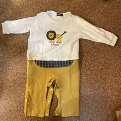 klädkåp ライオン刺繍ロンパース長袖 80