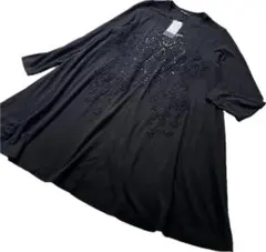 タグ付 未使用保管品 VALENZA ワンピース Aライン　スワロフスキー 40