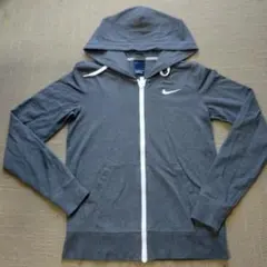 【お値下げ】【美品】NIKEナイキレディースパーカーフルジップSサイズグレー
