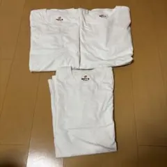 ヘインズ　ビーフィー　ホワイト長袖カットソー3枚セットのサムネイル