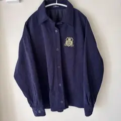 Boka nii ボカニー 紺色シャツ　コーデュロイジャケット