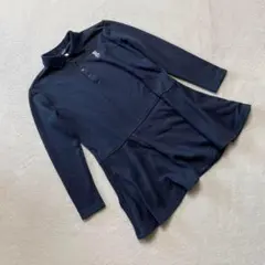 by LOVEiT ワンピース ネイビー 長袖 ポロ 刺繍 140 可愛い