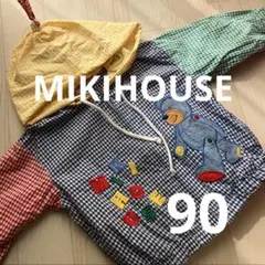 MIKIHOUSE チェック柄　レトロジャケット　90㎝