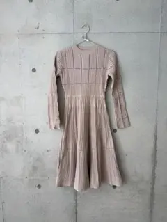 3/31まで掲載 新品未使用 セルフォード ワンピース XS ピンクベージュ