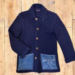 【美品】 Blue BLUE 圧縮ニット ネイビー サイズ3 ラブジェネ キムタクBLUE BLUE 圧縮ニット ジャケット - メルカリ