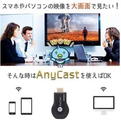 Anycast 簡単接続 大画面へミラーリング ドングルレシーバー