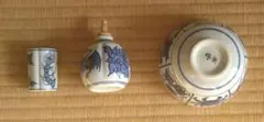 茶道具 茶箱 振出 巾筒 染付 山水紋 洞雲 作 - メルカリ