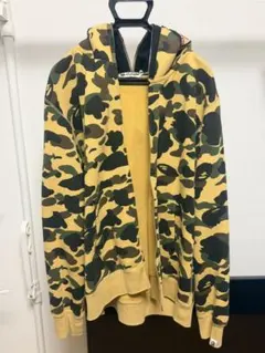 A BATHING APE BAPE シャークパーカー 1stカモ イエロー