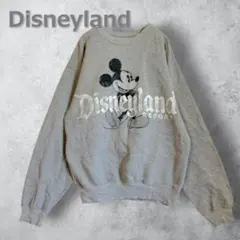 Disneyland 00s ヴィンテージ　ミッキープリントスウェット グレー