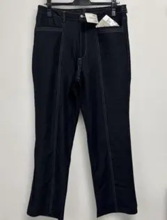 no.1732 新品薄手ストレートデニムパンツ ダークネイビー