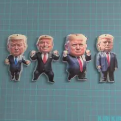 ドナルド・トランプ アクリルキーホルダー 4종 세트