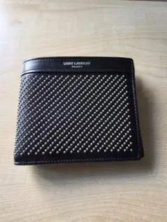 SAINT LAURENT スタッズ二つ折り財布