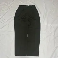 ダークグリーン ハイウエスト スラックス