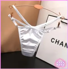 NA327 セクシーランジェリー Tバック サテン ショーツ 光沢のサムネイル