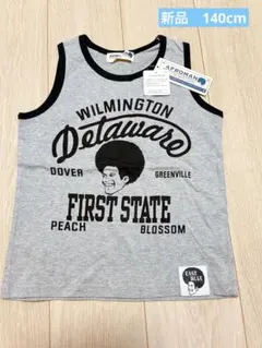 【新品】AFROMAN ノースリーブ タンクトップ グレー 140のサムネイル