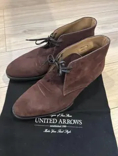 【美品】UNITED ARROWS スエード 42.5 約27cm ブラウンのサムネイル