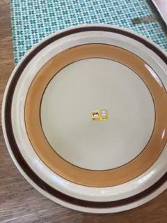 【昭和レトロ 】辻本陶器 TSUJIMOTO TOKI 32cm大皿 プレート