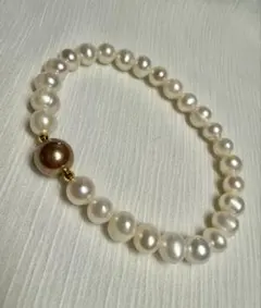 P6872 本真珠 ブレスレット 淡水 真珠　パール