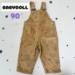 BABYDOLL ミッキーマウス柄 サロペット オーバーオール 90