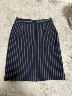Natural Beauty Basic ネイビー ストライプ スカート
