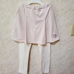 プティマインピンク スカート レギンス セット　130